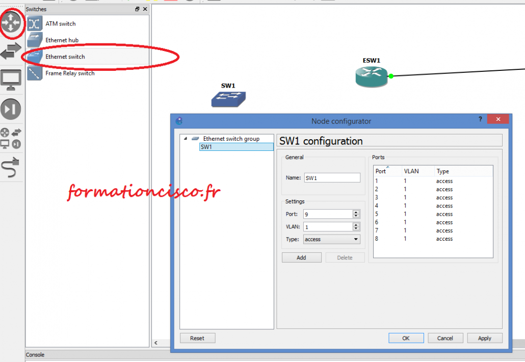 Les 2 vrai technique pour ajouter un switch sur GNS3 Formation et
